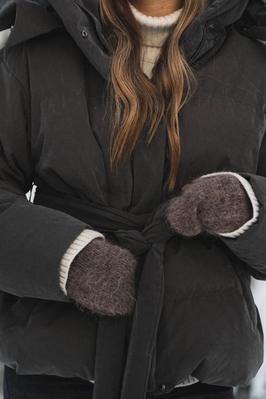 Steilia Brushed Down Jacket Dark Green 