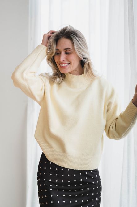 Hovedbilde Paulina Knit Blouse Butter Yellow 