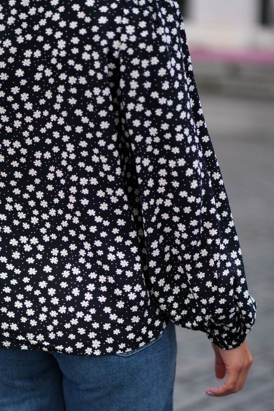 Sabby LS Shirt Black Flower 