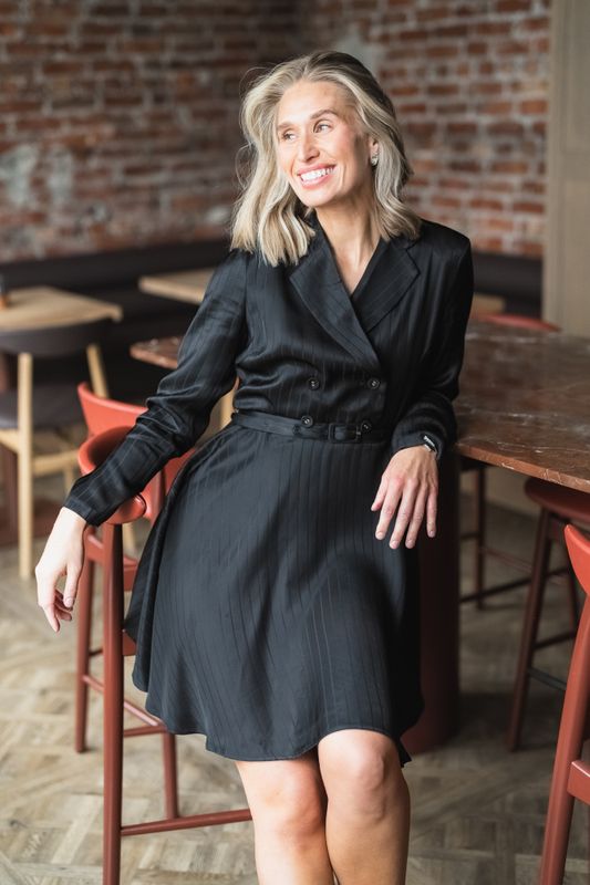 Tailored Mini Dress Black 