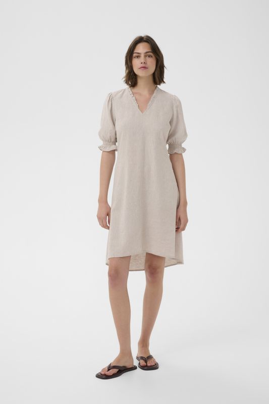 Edith Rigitta Dress Ecru 