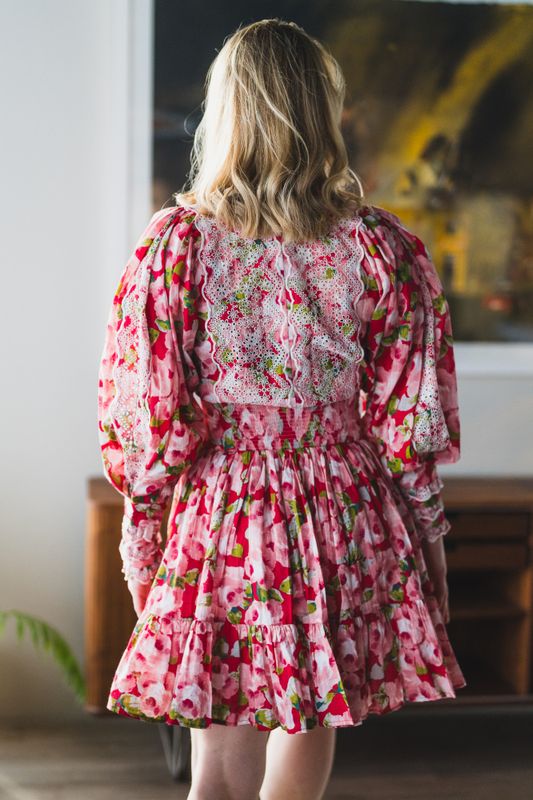 Cotton Slub Mini Dress Romace 