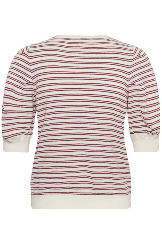 Varaian Pullover Burnt Russet Stripe 