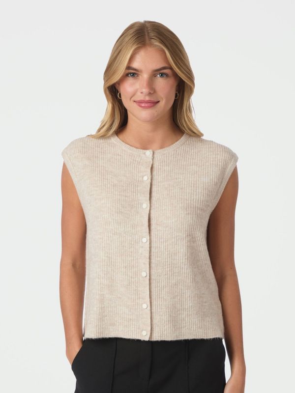 Everest Knit Vest Sand Melange 