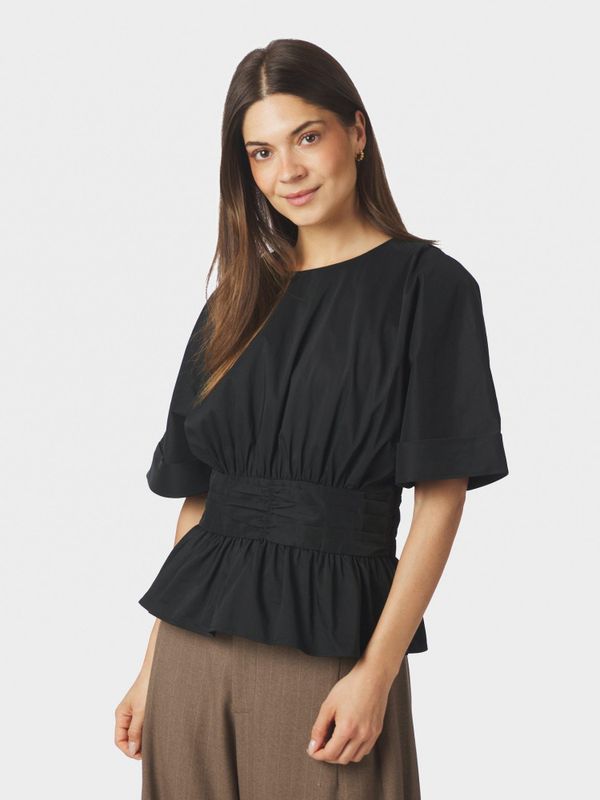 Annegret Poplin Blouse Black 
