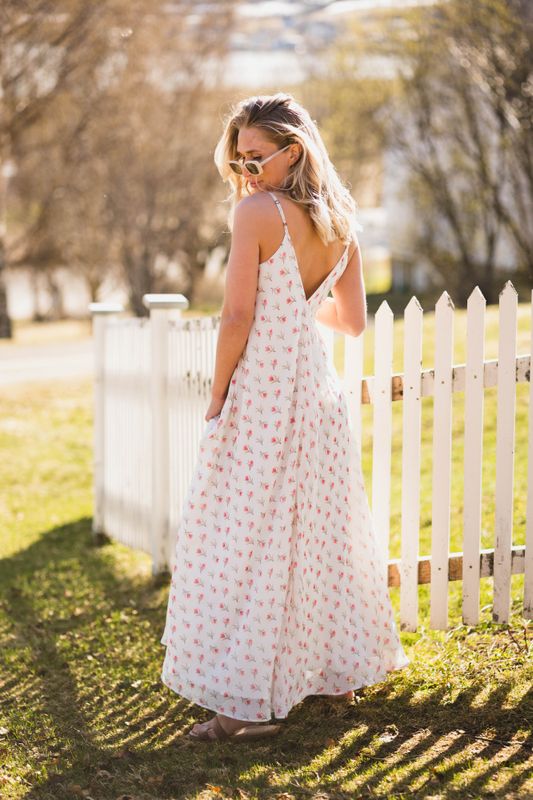 Grazia Flower Dress Offwhite 