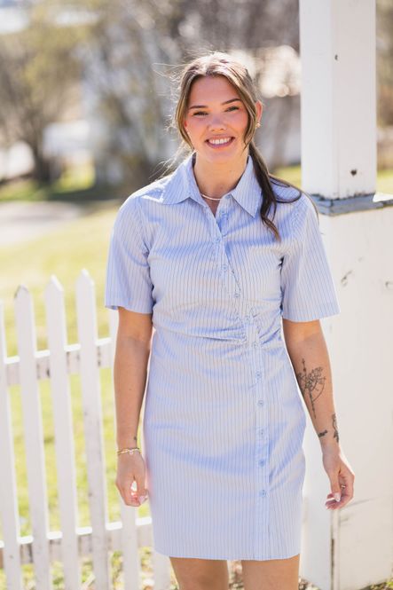 Hovedbilde Jas Stripe Shirt Dress Light Blue 