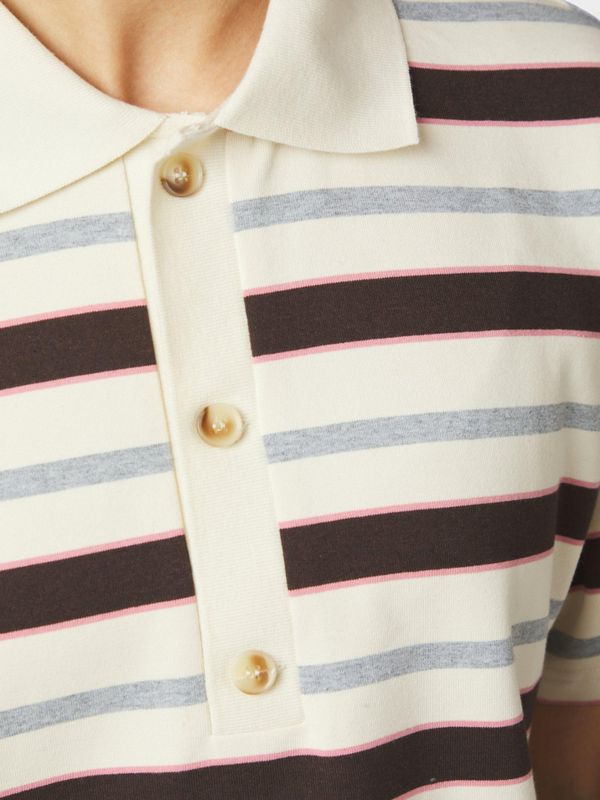 Vennera Triple Stripe Polo Tee Grey 