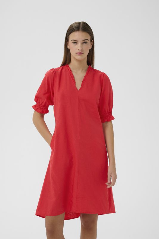 Edith Rigitta Dress Poppy Red