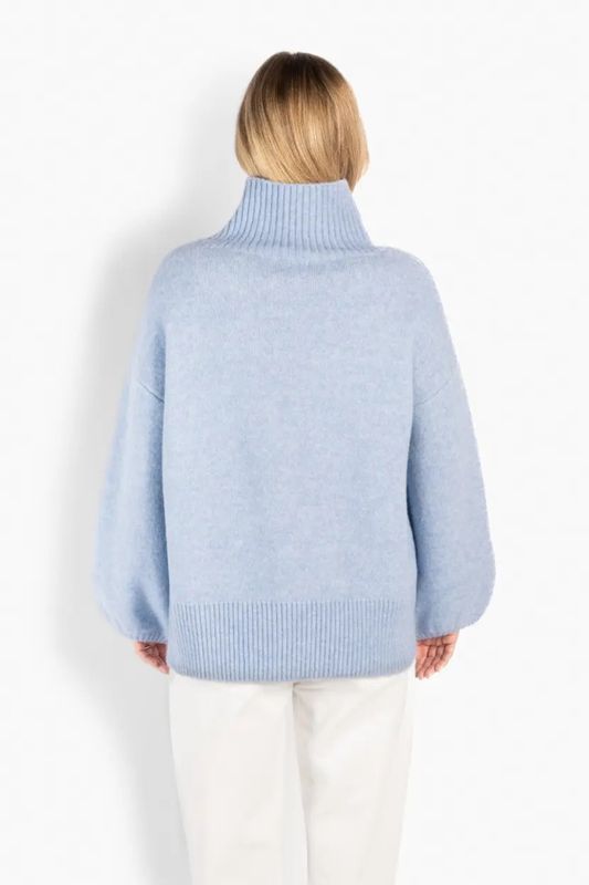 Fam Patch Short Sweater Skyway 