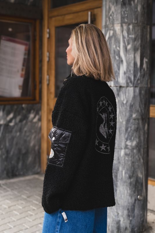 Micky Half Zip Black 