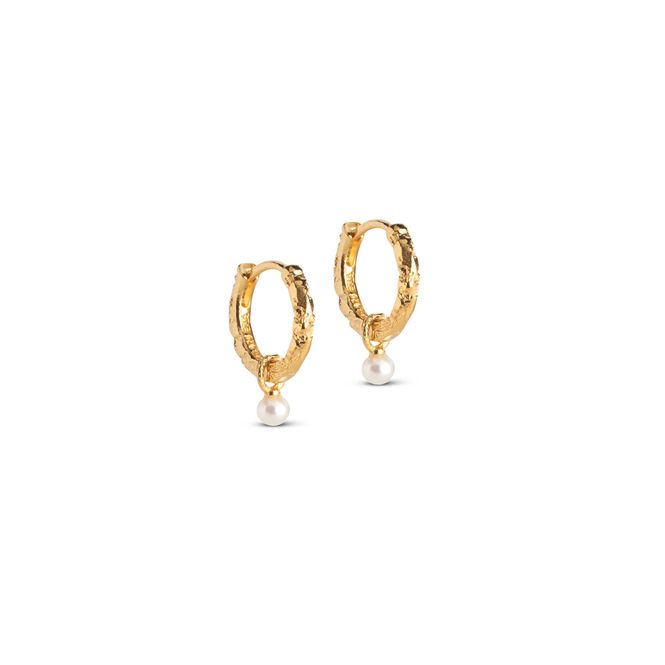 Hovedbilde Belle Hoops Pearl Gold 