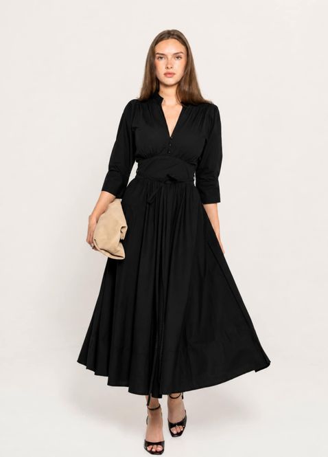 Hovedbilde Maria Dress Ebony Poplin