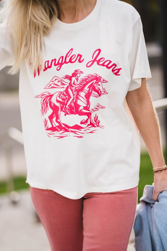 Girlfriend Tee Worn White 