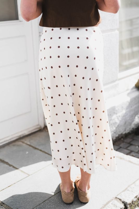 Bovary Dotted Skirt Creme 