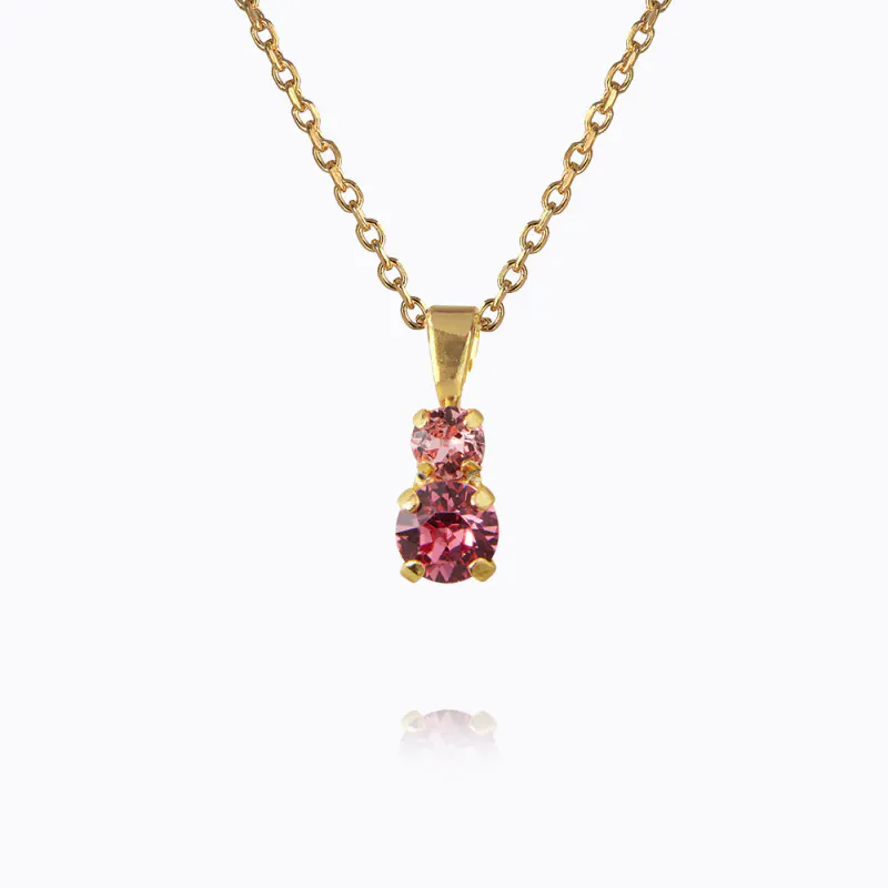 Leah Necklace Gold Rose Combo 