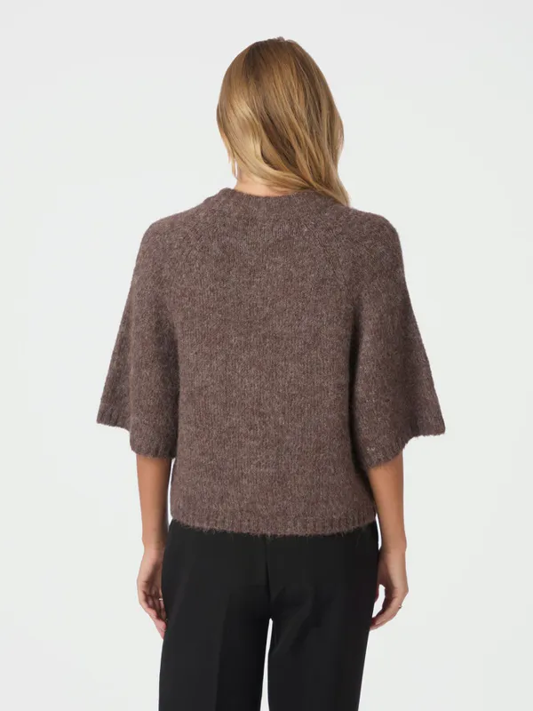 Benuta Fluffy Knit Cardigan Light Brown 