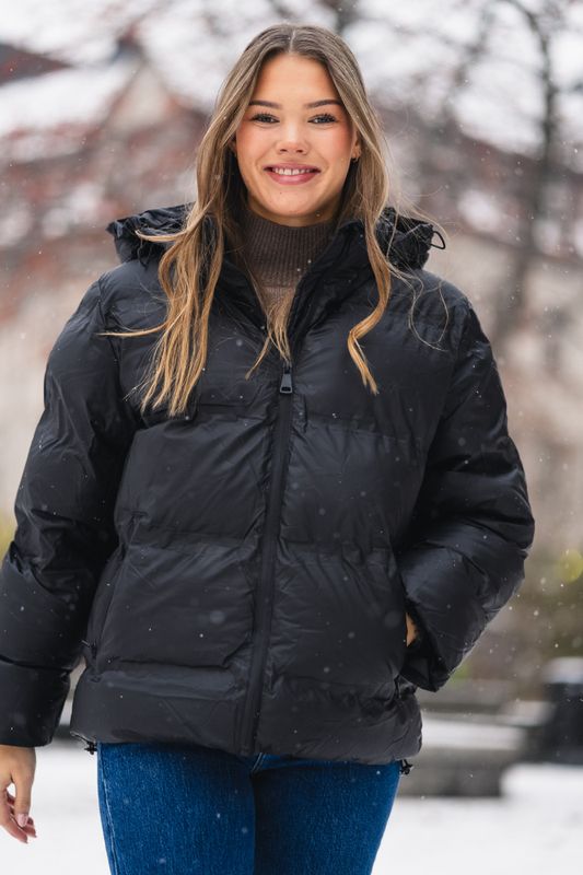 Fox C Puffer Jacket Black