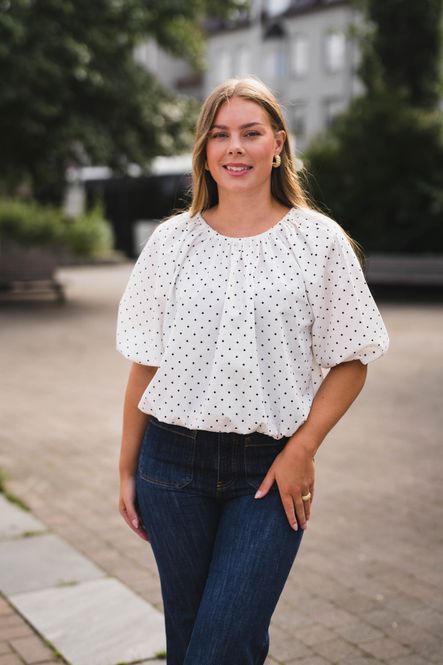 Hovedbilde Noy Blouse Dot White Small Black 