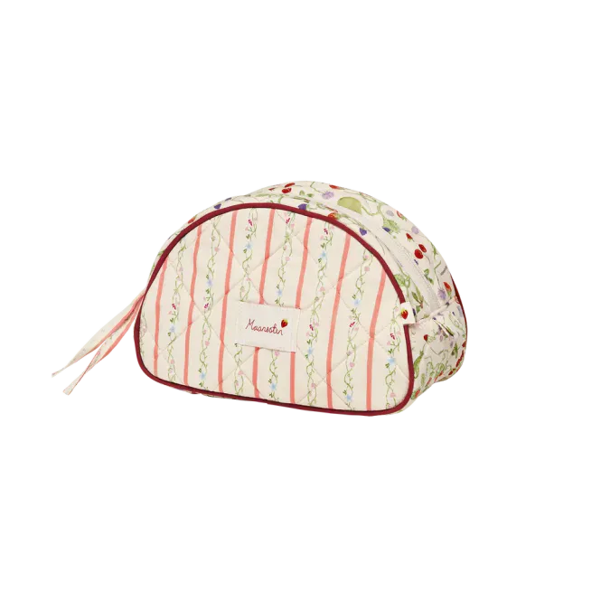 Hovedbilde Makeup Bag Medium Summer Stripes Peach 