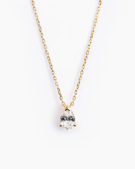Hovedbilde Pear Necklace Gold 