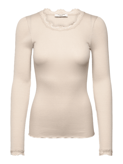 Hovedbilde Babette Silk LS Lace T-Shirt Cacao