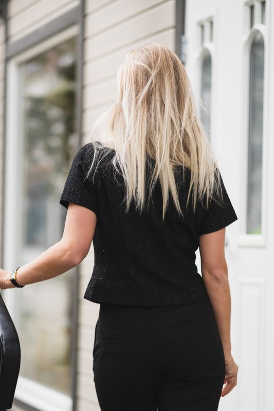 Tango Boucle Top Black 