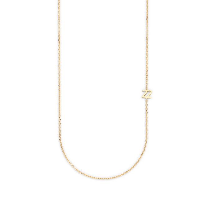 Hovedbilde Small Number Necklace Gold - 40L - 22