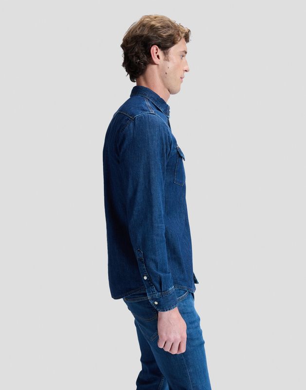 Regular Western Shirt Rinse 