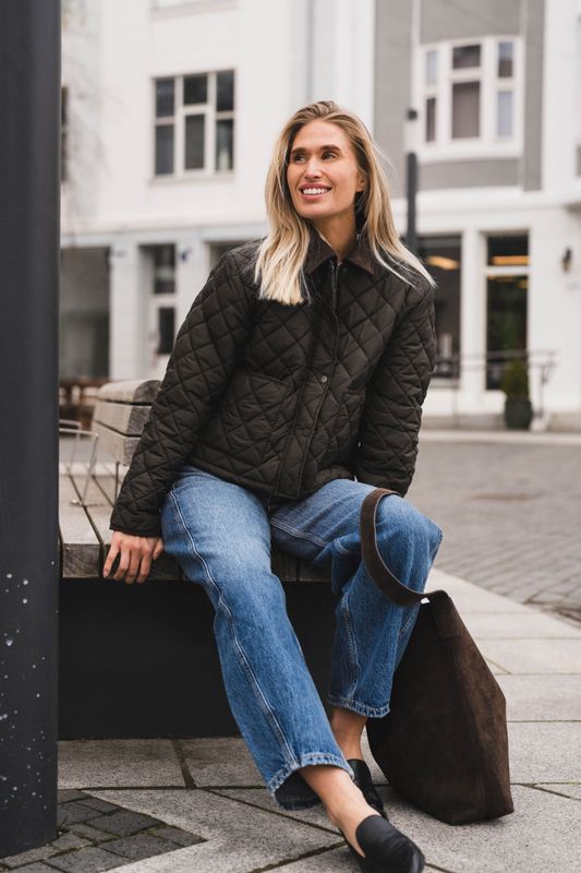 Kanya Quilt Jacket Khaki 