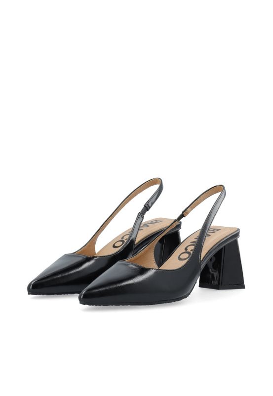 Maralyn Slingback Faux Leather Black Pratia 