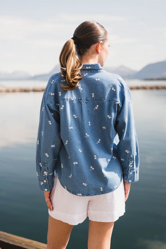 Ava Shirt Denim Fiore