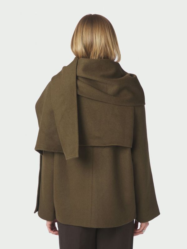 Paige Wool Jacket Khaki 