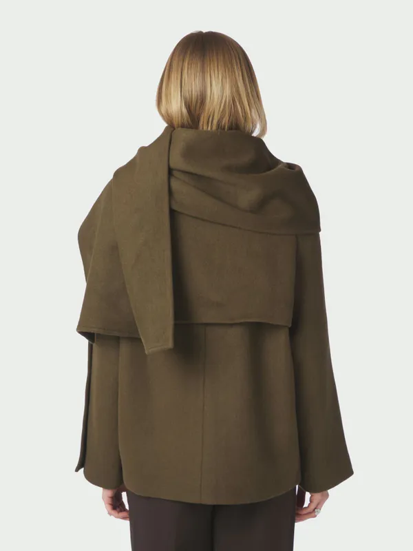 Paige Wool Jacket Khaki 