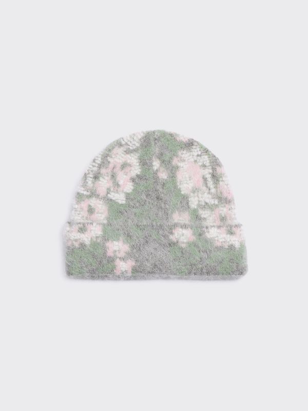 Flora Jacquard Beanie Grey Mix 