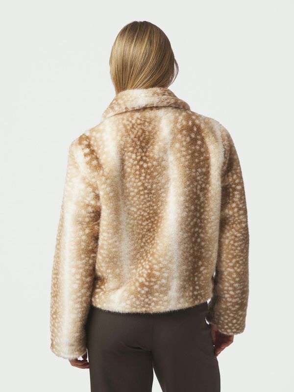 Camina Faux Fur Jacket Beige 