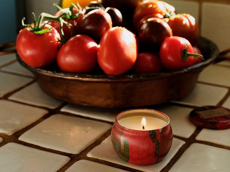 Mini Tin Candle Tomato Trellis 