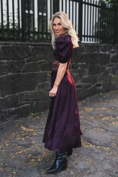 Hovedbilde Francis Lace Midi Dress Burgundy