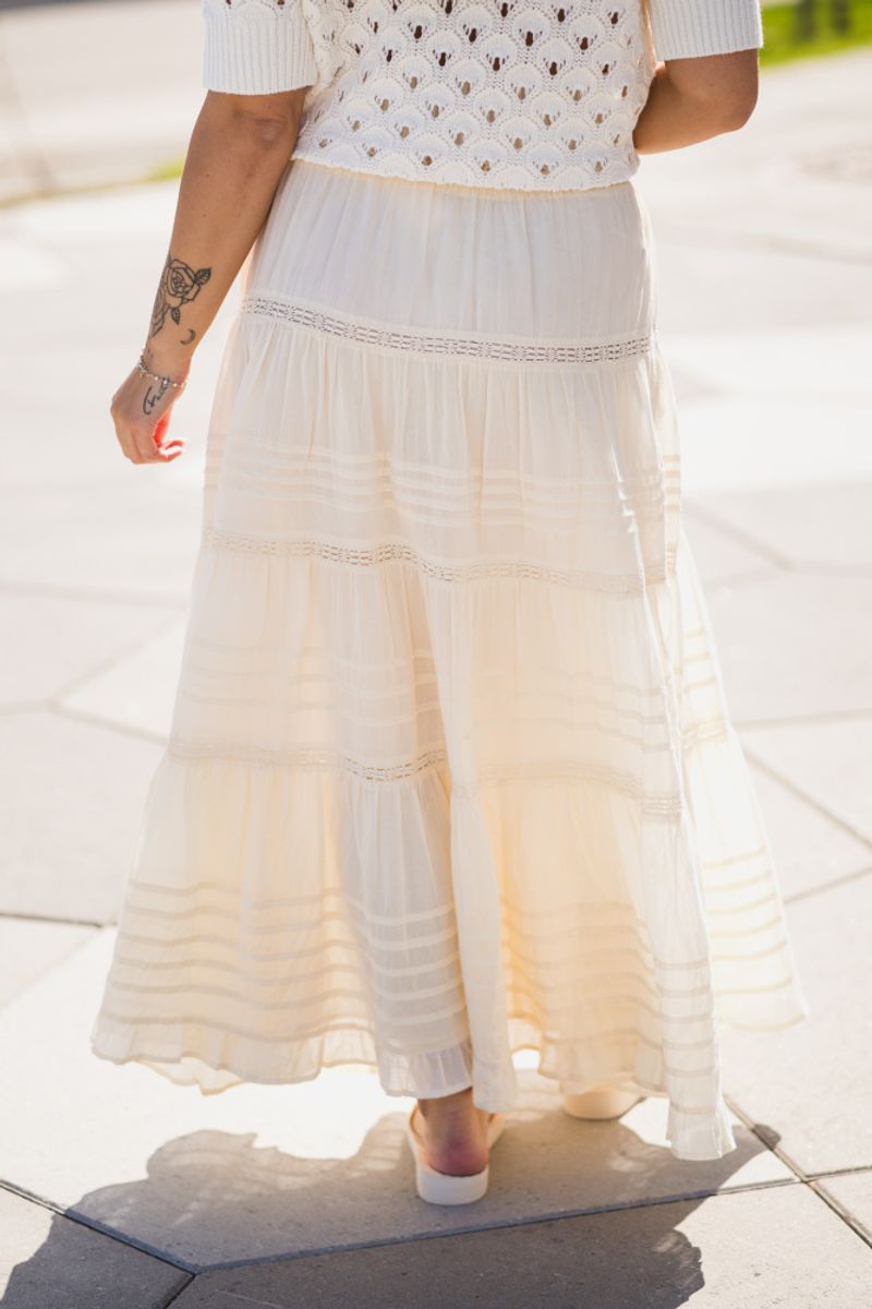 Felicia S Voile Skirt Light Yellow 