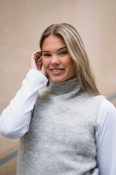 Hovedbilde Odelia Knit Top Light Grey 