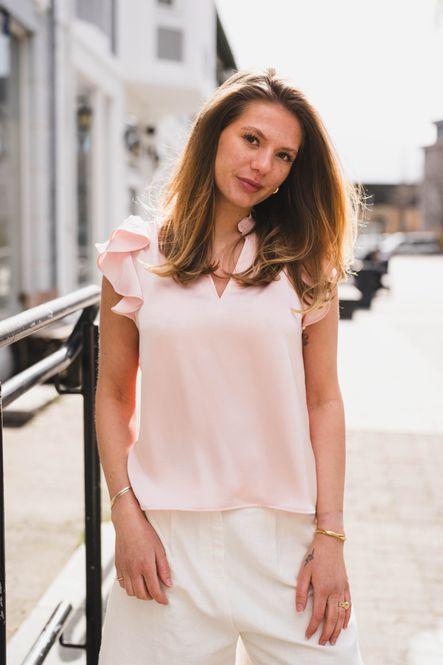 Hovedbilde Stella Heavy Sateen Blouse Light Pink 