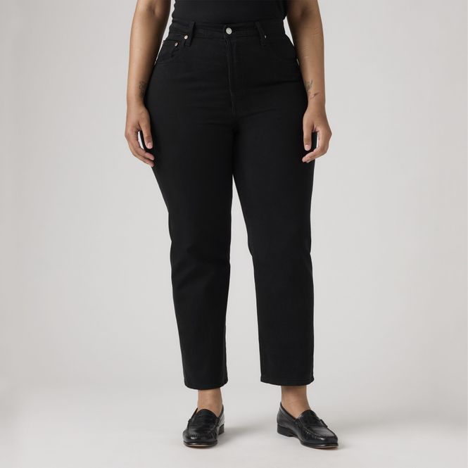 Hovedbilde Ribcage Straight Ankle Jeans Black Sprout 