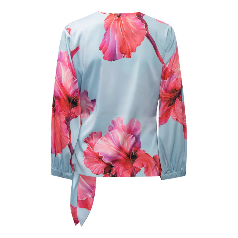 Elena Blouse Fuchsia Maxi Flower 