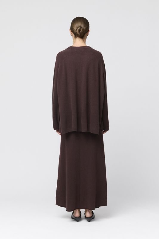 Roma Wool Sweater Chocolate Brown 