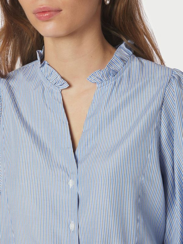 Barba Striped Blouse Light Blue 