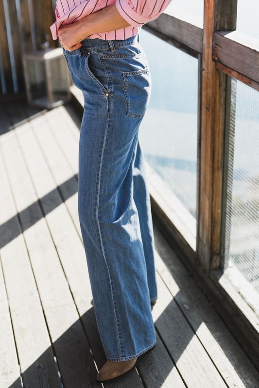 Safinas Pants Medium Blue Denim 