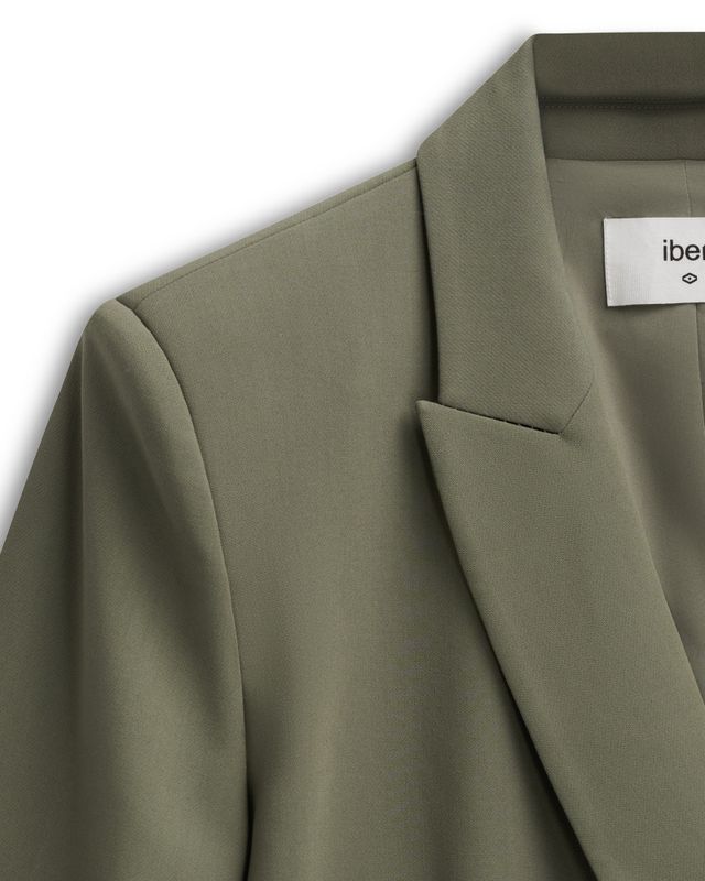 Refined Blazer Olive Green 