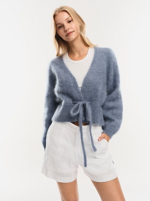Hovedbilde Malin Chunky Cardigan Denim Blue 