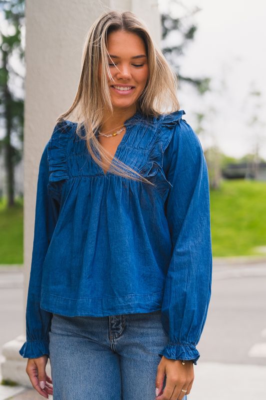 Janis Denim Blouse Blue 
