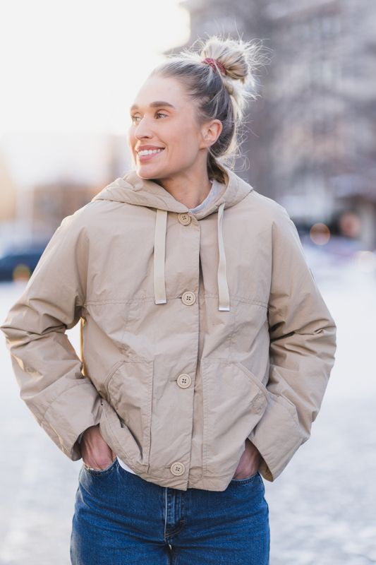 Rosemary Hooded Padded Jacket Sun Kissed 